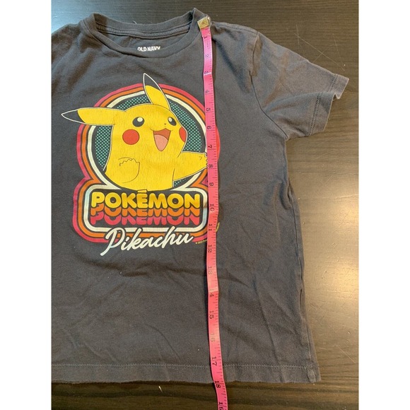 Old Navy Pokémon Pikachu‎ T Shirt Boys Size Small 6-7 Play Clothes Black READ - Picture 11 of 13